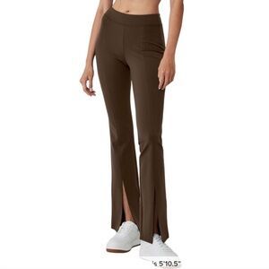 Alo Yoga Airbrush High Waist Flutter Legging Split Hem Size Small